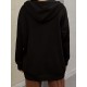 Plus Size Solid Color Zip Front Hoodie, Simple Casual Drawstring Long Sleeve Hooded Sweatshirt, Women's Plus Size Clothing