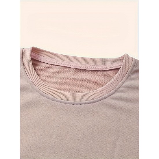 Plus Size I Like Print Sweatshirt, Casual Long Sleeve Crew Neck Pullover Sweatshirt, Women's Plus Size&nbsp;Clothing