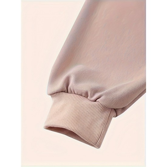 Plus Size I Like Print Sweatshirt, Casual Long Sleeve Crew Neck Pullover Sweatshirt, Women's Plus Size&nbsp;Clothing