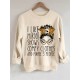 Plus Size I Like Print Sweatshirt, Casual Long Sleeve Crew Neck Pullover Sweatshirt, Women's Plus Size&nbsp;Clothing